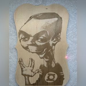 Sheldon laser engraved